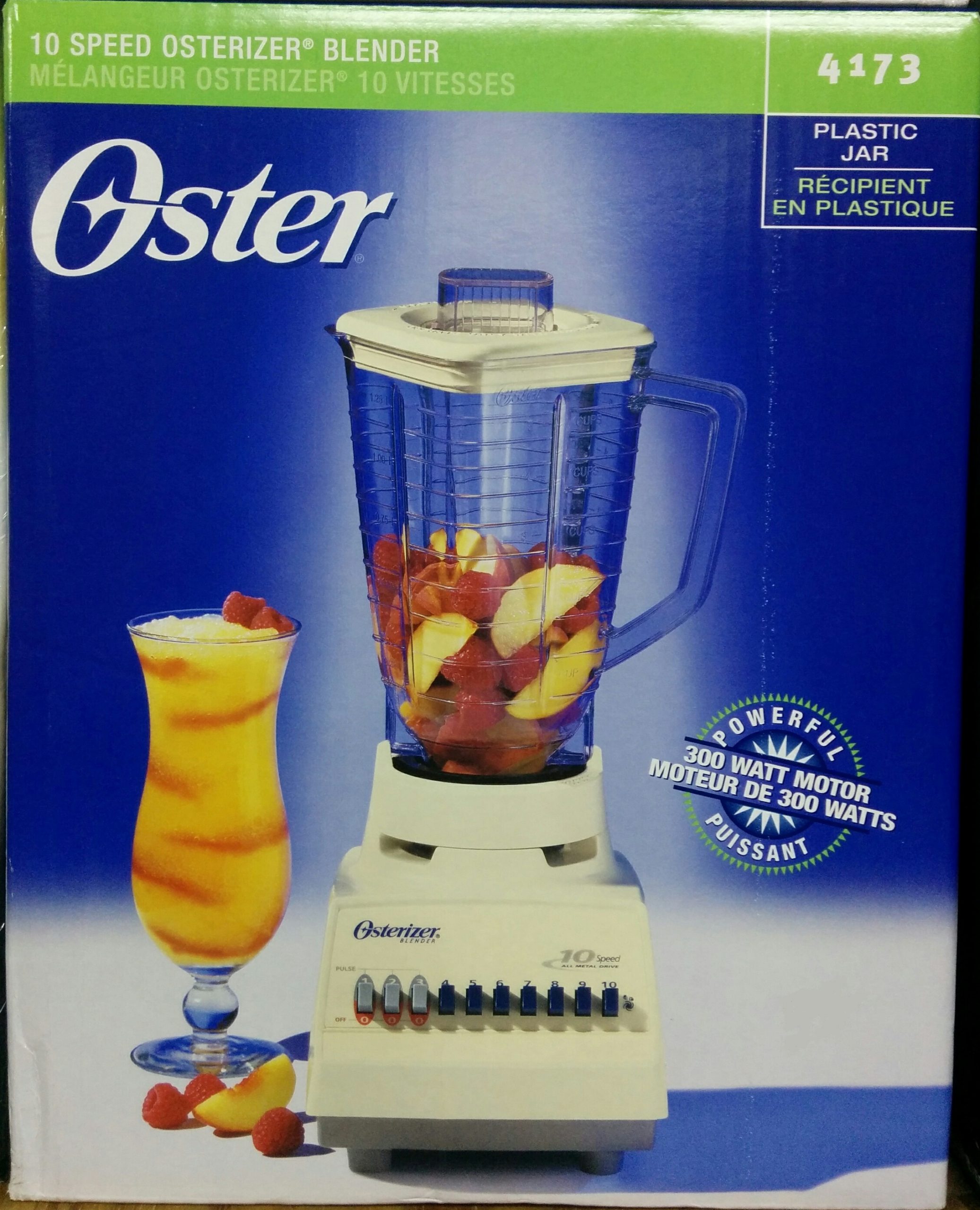 Oster 220 Volt Blender with Glass Jar 550W Rotary Knob Control 220V-240V  50Hz For Export
